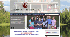 Desktop Screenshot of carolineveterinaryclinic.com
