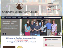 Tablet Screenshot of carolineveterinaryclinic.com